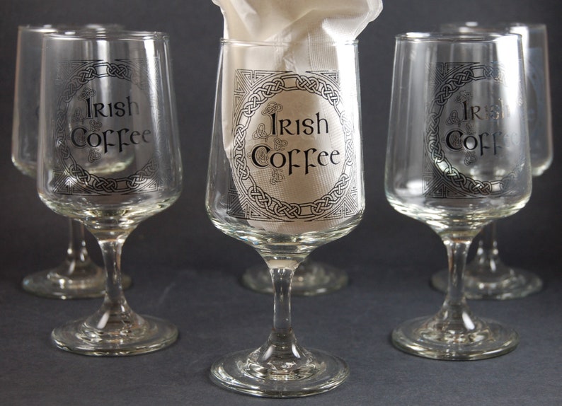 Irish Coffee Glasses Set of 6 Etsy