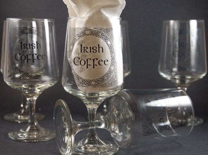 Irish Coffee Glasses Set of 6 Etsy