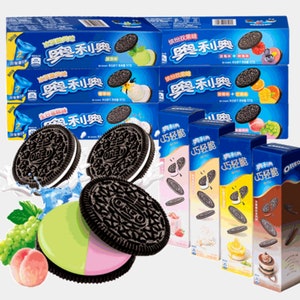 NEW Limited Asian Oreo&#39;s Cookies or Oreo&#39;s + KitKat Combo Pack - Strawberry, Peach, Grape/Peach, Raspberry/Blueberry, Lemon Cheese, Tiramisu