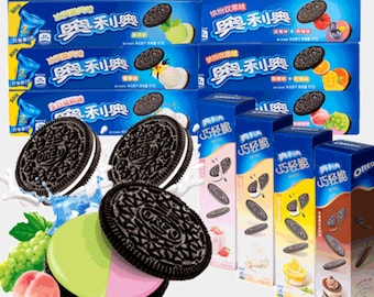 NEW Limited Asian Oreo&#39;s Cookies or Oreo&#39;s + KitKat Combo Pack - Strawberry, Peach, Grape/Peach, Raspberry/Blueberry, Lemon Cheese, Tiramisu