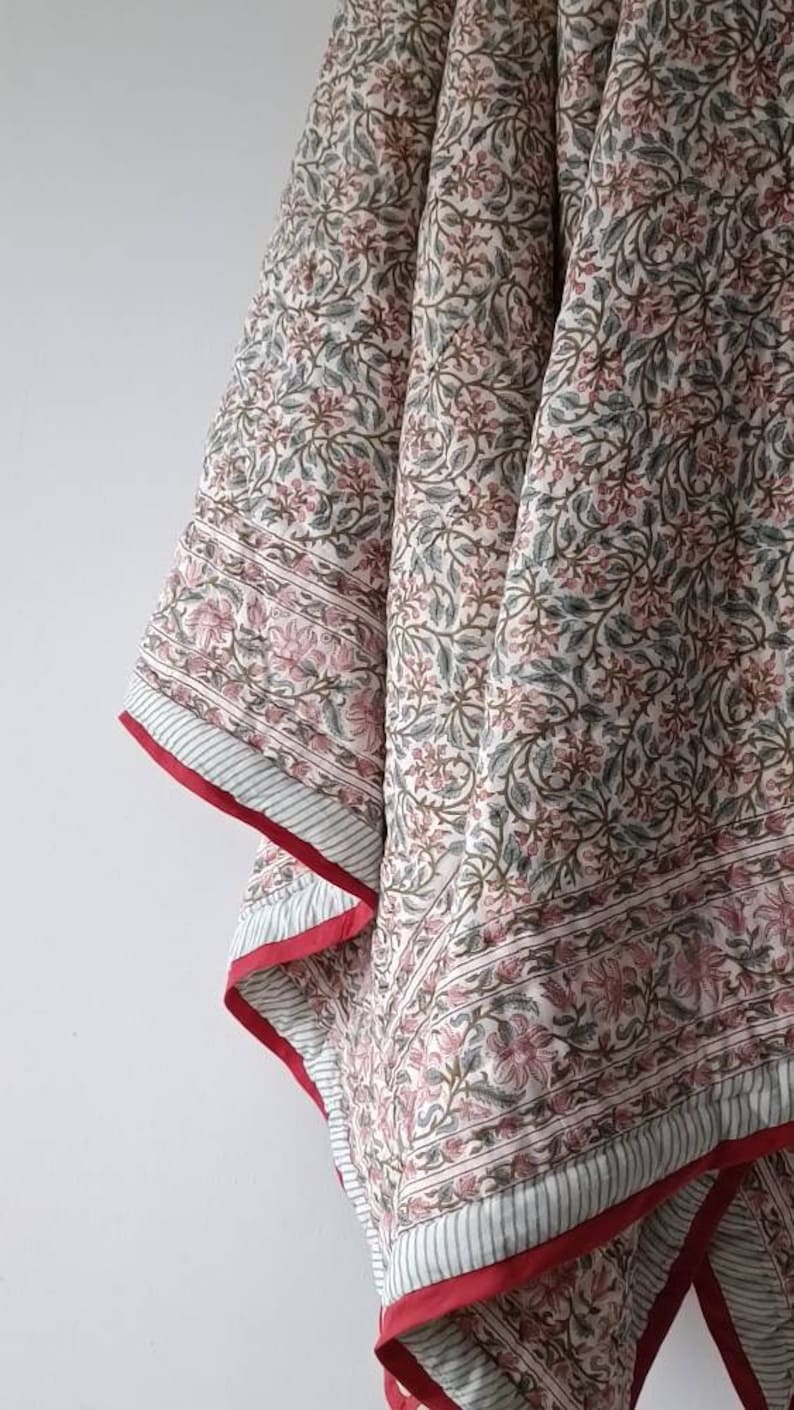 Shopgulaal Gulaal Indian Jaipuri Block Print Quilt Printed Etsy