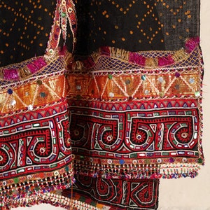 Exquisite Antique Rabari Shawl | Handwoven Vintage Textile | Traditional Indian Embroidery | Unique Home Decor or Gift Antique Shawl, Rabari