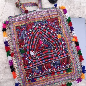 Bolsos Boho, Bolsos Banjara, Bolso de algodón bordado, , bolso de hombro, bolso de mano indio, bolso gitano, bolso étnico, bolso espejo, bolsos bordados a mano