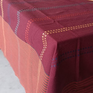 Table Covers from Gulaal Table Cover 6 Seater Indian Block Print Floral Cotton Table Cover Table Cloth Runner Mats Napkins Set
