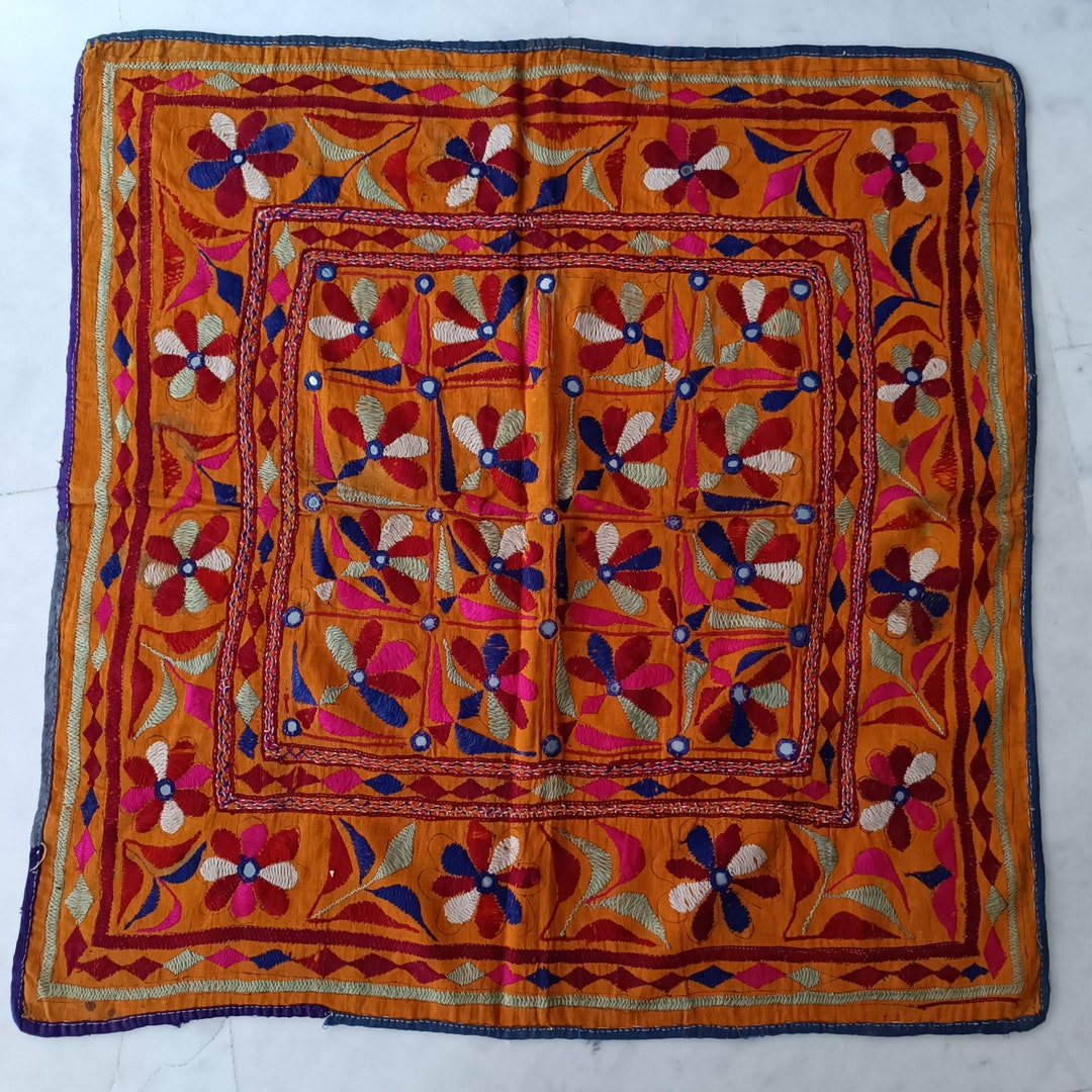 Vintage Indian Patchwork Tapestry, Wall Décor Backdrop Art, Wall