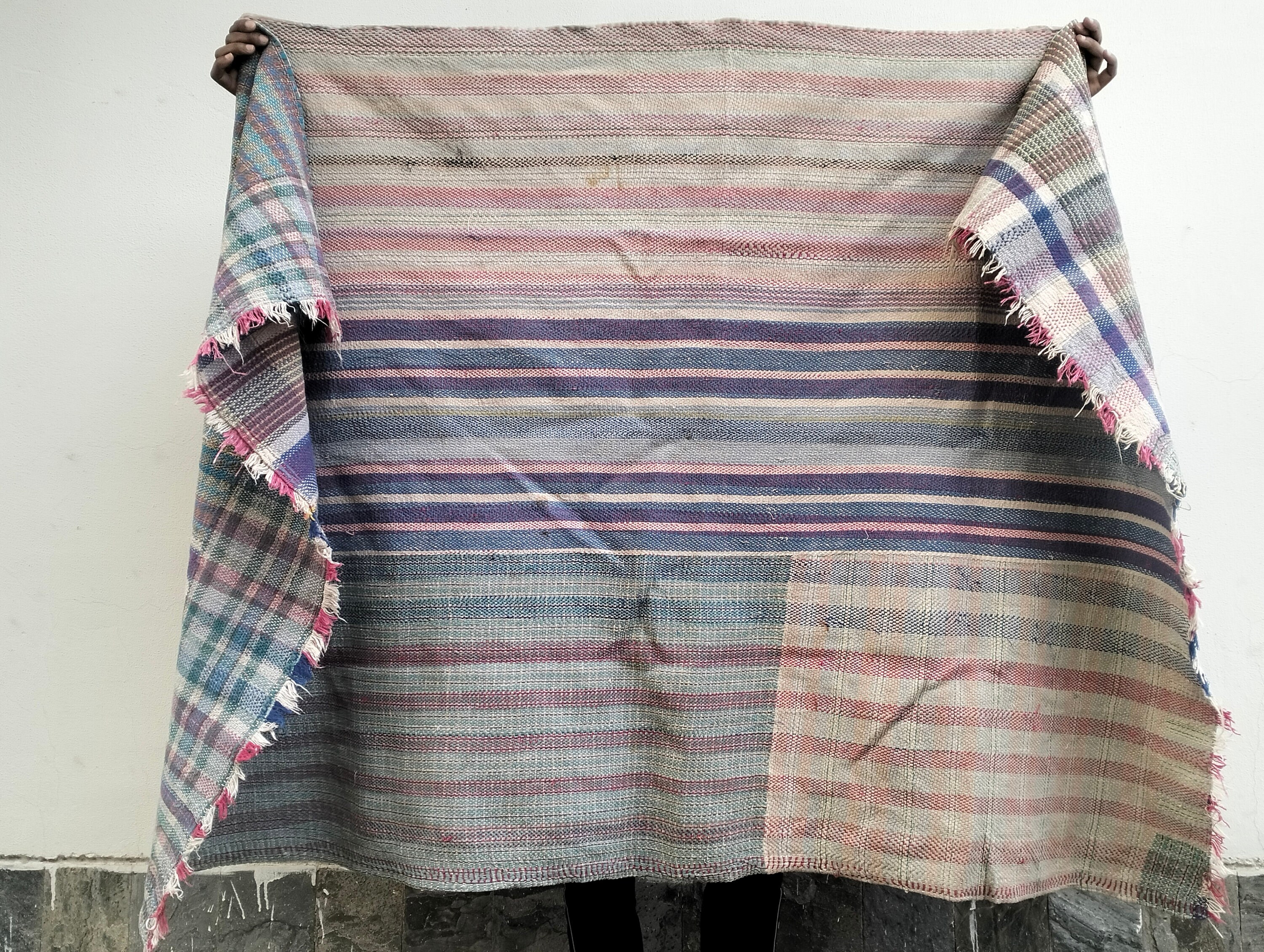 ヴィンテージ カンタ キルト リバーシブル カンタ スロー コットン