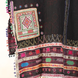Exquisite Antique Rabari Shawl | Handwoven Vintage Textile | Traditional Indian Embroidery | Unique Home Decor or Gift Antique Shawl, Rabari