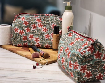 Shop Gulaal Indian Jaipuri Block Print Quilt Printed Reversible Razai Cotton Handmade Floral Quilt, Jaipuri razai, Bedspread Comforter