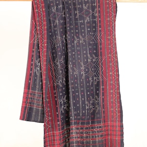 Exquisite Antique Rabari Shawl | Handwoven Vintage Textile | Traditional Indian Embroidery | Unique Home Decor or Gift Antique Shawl, Rabari
