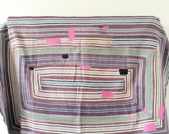 Vintage Kantha Quilt Reversible Kantha Throw Cotton Quilt Handmade Kantha Bedspread Kantha Bed cover Hand stitched Quilt JAN 250114