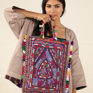 Bolsos Boho, Bolsos Banjara, Bolso de algodón bordado, , bolso de hombro, bolso de mano indio, bolso gitano, bolso étnico, bolso espejo, bolsos bordados a mano