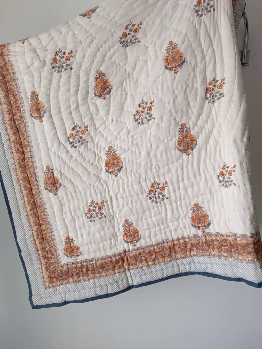 Buy Anokhi Indian Jaipuri Block Print Quilt Printed Reversible Razai Cotton  Handmade Floral Quilt, Jaipuri Razai, Bedspread Comforter Online in India -  Etsy
