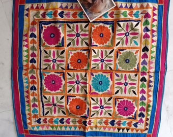 Antique Indian Wallhangings , embroidery wall hangings, kutchi wall hangings, pastel wall hangings