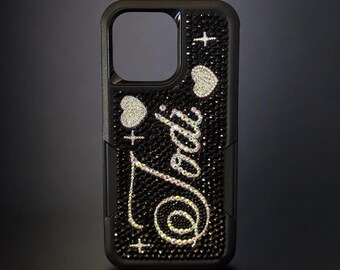 Custom Rhinestone Phone Case – Personalized Bling Case for iPhone, Samsung & More