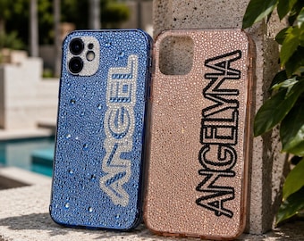 Custom Rhinestone Phone Case | Personalized Bling Cover for iPhone Samsung