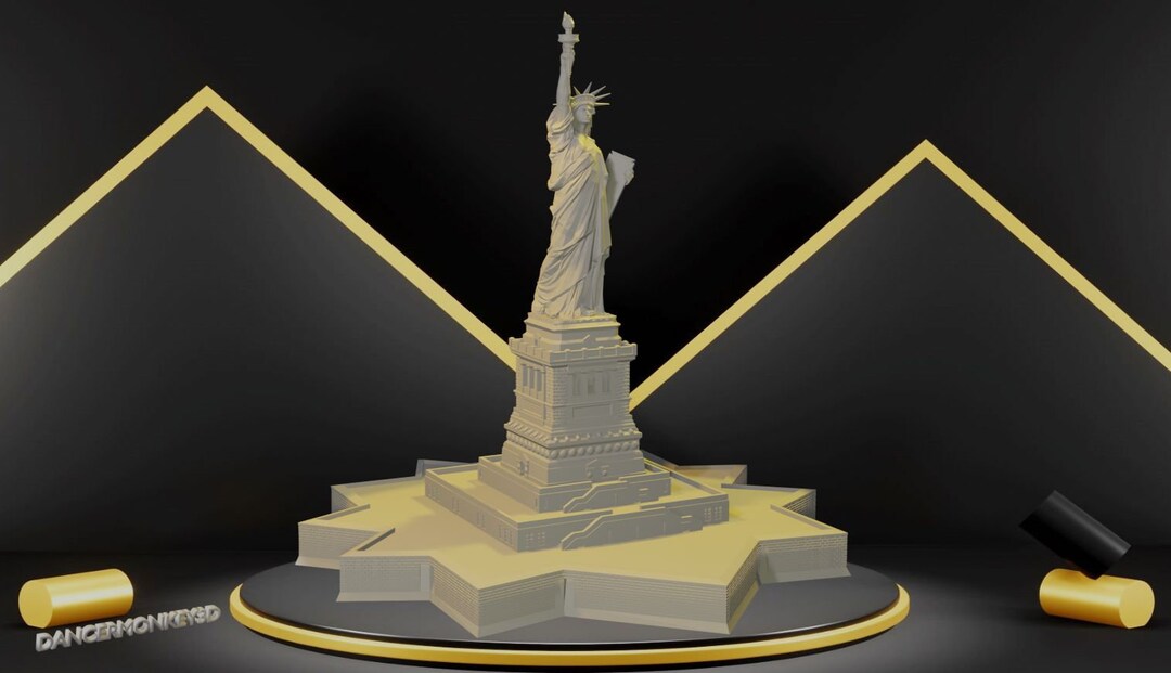 Statue of Liberty STL File 3D Model Etsy