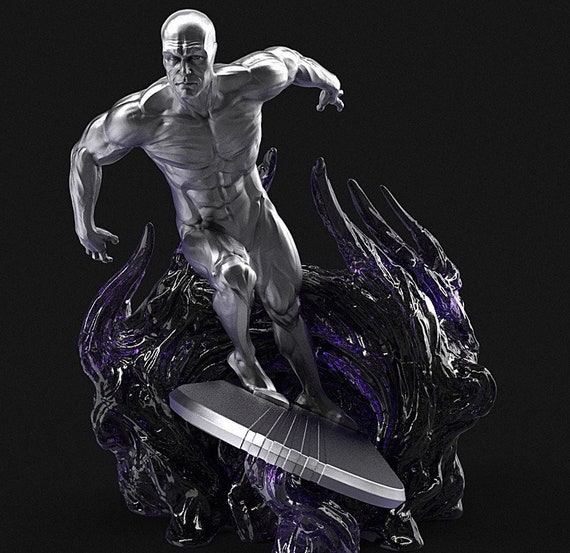 Silver Surfermarvelfantasticfour3dstl Filesuper Hero Etsy