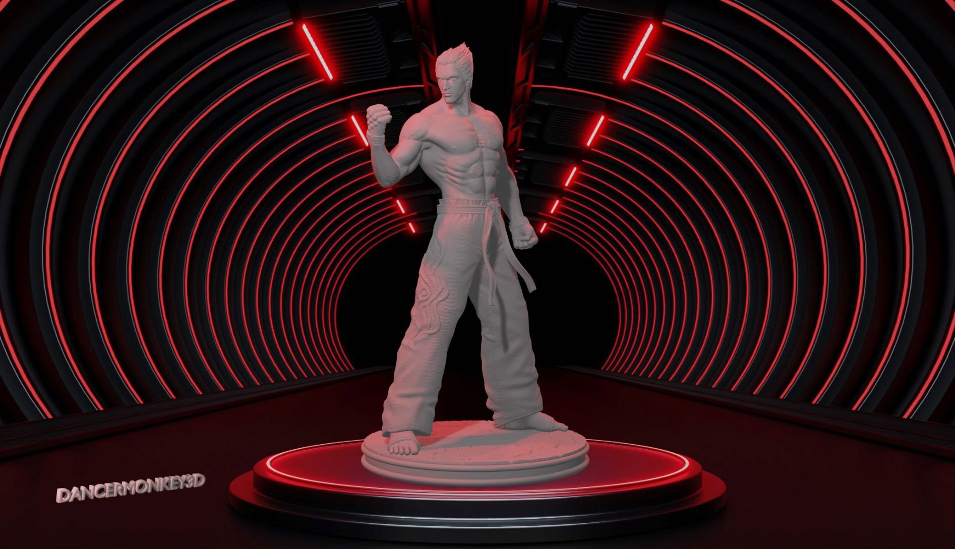 Kazuya Mishima Tekken 8 Bust 3D model 3D printable