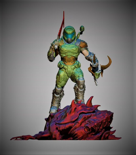 Doom Slayer-doom STL File-design-3d Hunter-figure - Etsy