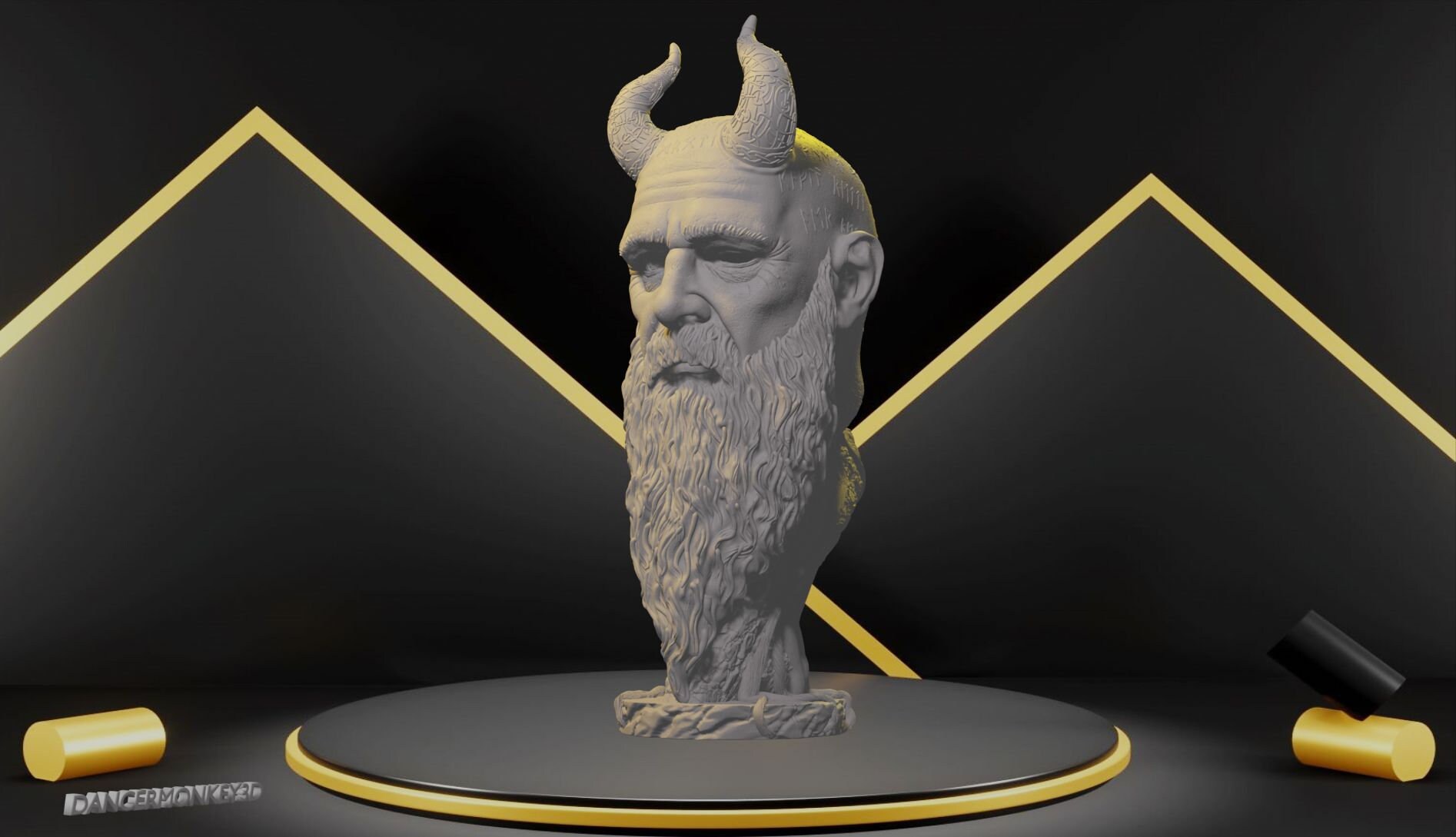 STL file God of war - ragnarok ( kratos ) 🎲・3D printer design to