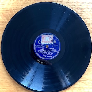 Vintage Record 78 RPM, Shellac Pressing, Ask ve Inkisar – Sari Yerli, Antique Lovers, Classical Turkish Music, Used and as is, From 1930 &#39;s