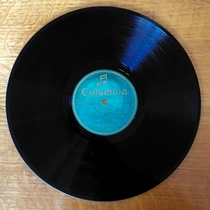Vintage Record 78 RPM, Shellac Pressing, Yesari Asim Bey, Gift for Antique Lovers, Classical Turkish Music, Used and as is, From 1930 &#39;s