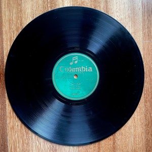 Vintage Record 78 RPM, Shellac Pressing, Safiye Hanim, Gift for Antique Lovers, Classical Turkish Music, Used and As is, From 1930 &#39;s