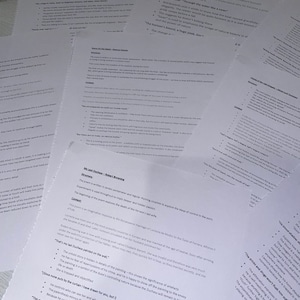 Power and conflict poetry AQA revision sheets