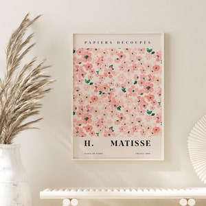 Matisse Print, Pretty Pastel Flowers, Matisse Flower Market, Exhibition Print, Matisse Art, A4 A3 A2, Home Decor, Gallery Wall, Gift,Vintage