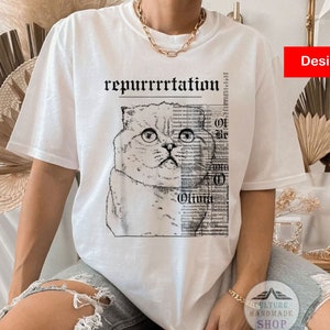 Reputation Cat Tee - Etsy