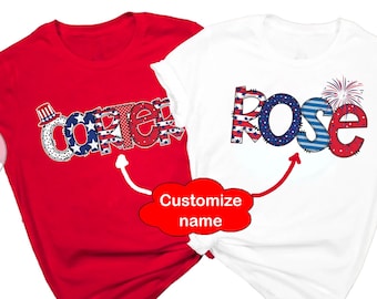 Personalized Fourth Of July - 4th of July Adult Shirt - Kids Shirt