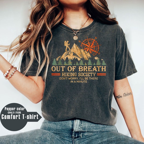 Out of breath hiking society shirt sweatshirt tank top v-neck hoodie