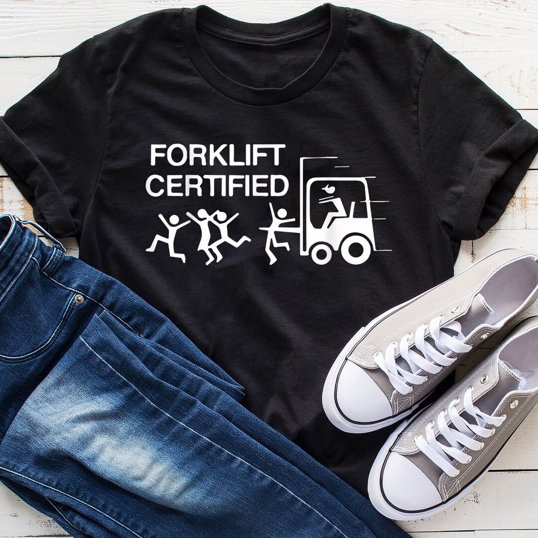 Forklift Operator Shirt Forklift Certified Shirt Sweatshirt Tank Top V