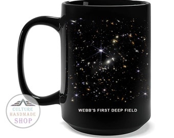 La première tasse en champ profond de Webb, le télescope spatial James Webb première image Mug v02