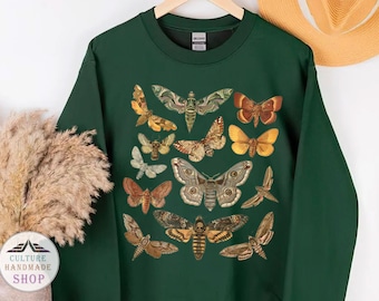 Moth Shirt, Cottagecore Shirt, Aesthetic Tshirt, Goblincore Clothing, Dark Academia Shirt