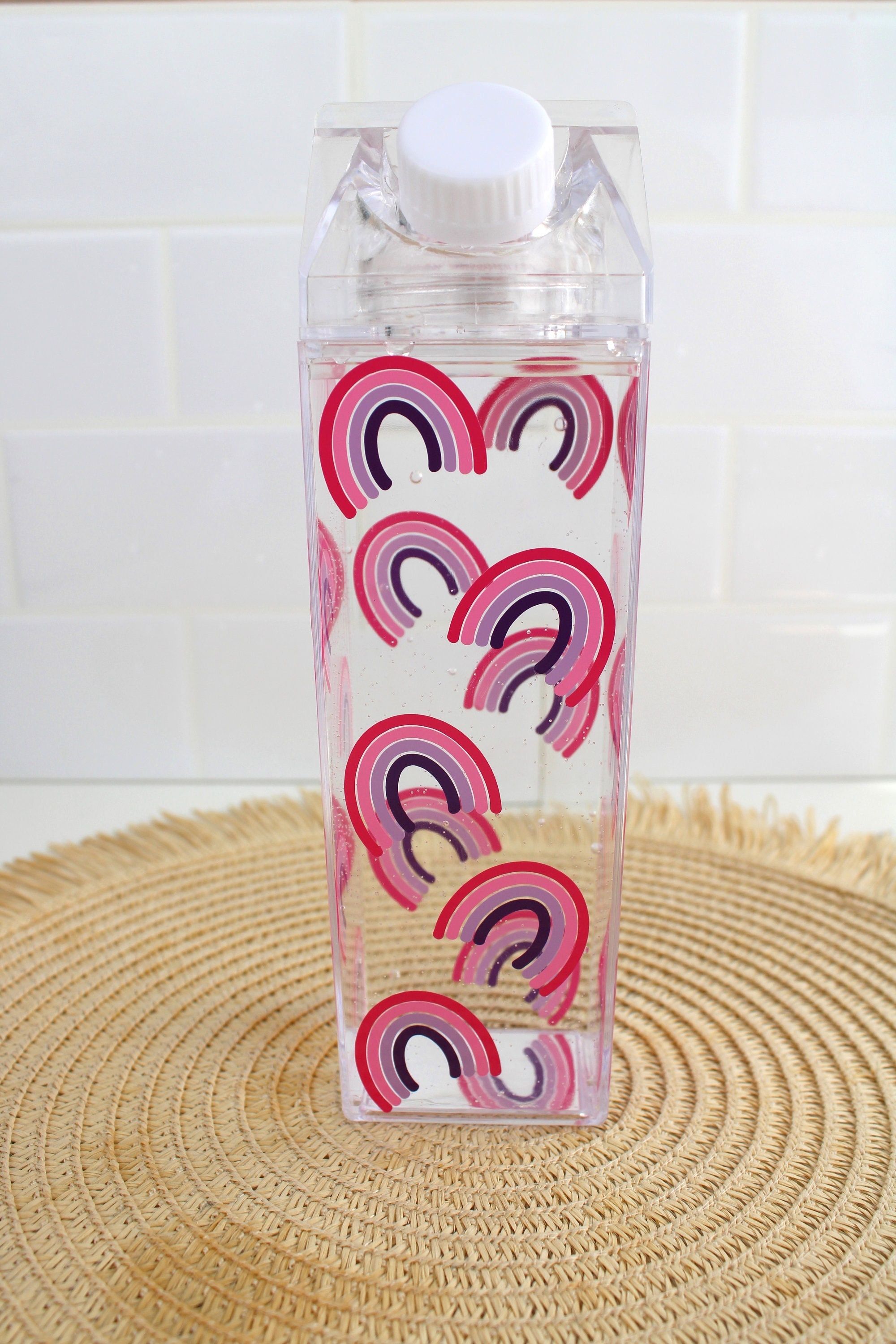 Plastic Water Bottle For School Plastic Fillable Juice - Temu