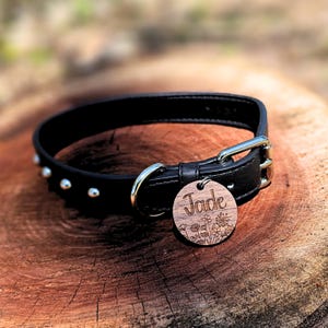 Engraved Pet Tag | Dog ID Tag | Pet ID Tag | Gift for Pets | Handmade Tag | Dog Tag | Cat Name Tag | Wooden Dog Tag | Custom Pet Name Tag |