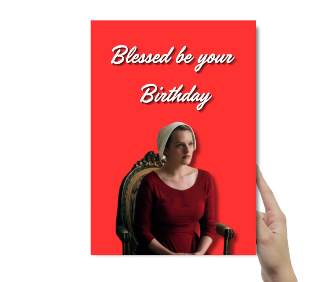 Handmaid&rsquo;s Tale Inspired Birthday Card | Blessed Be Your Birthday