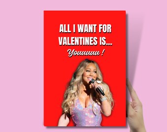 Mariah Carey Valentines Day Card | "All I Want for Valentines Day is You" | Celebrity Valentines Day Card