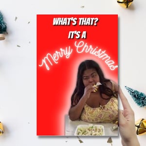 Was ist das ein Hühnersalat Merry Christmas Karte | Tik Tok Karte | Lustige Weihnachtskarte | Meme Karte