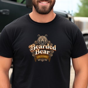 Bearded Bear Pride Shirt Subtle Gay Bear Lover Pride Tshirt Gay Husbear Bear LGBTQ Shirt Gift for Gay Bear Men from Best Top Selling T Shirt