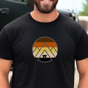 Bear Mountain Gay Bear Pride Shirt Subtle Pride Flag Tshirt gift for Gay Men Pride Outfit Best Top Selling MLM T Shirt for Bear Brotherhood