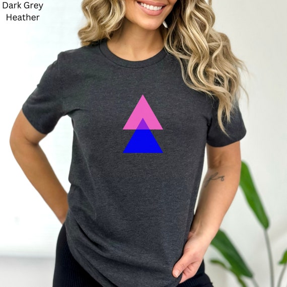 Bi Pride Triangle Shirt, Bisexual Pride Gift, Bi Flag Tee T-Shirt Bi Pride Triangle Shirt, Bisexual Pride Gift, Bi Flag Tee T-Shirt
