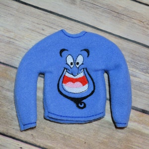 Elf/Doll Sweater - Blue Genie