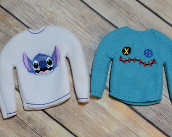Elf/Barbie Sweater - Stitch & Scrump
