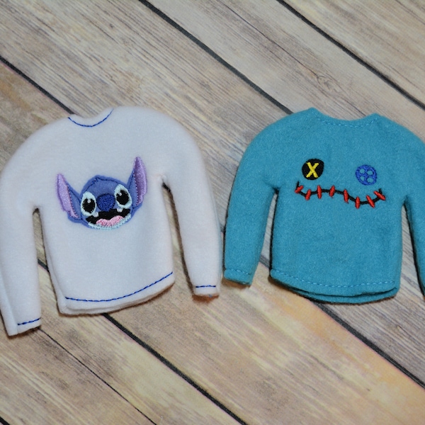 Elf/Barbie Sweater - Stitch & Scrump