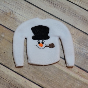 Elf/Doll Sweater - Frosty, Snowman