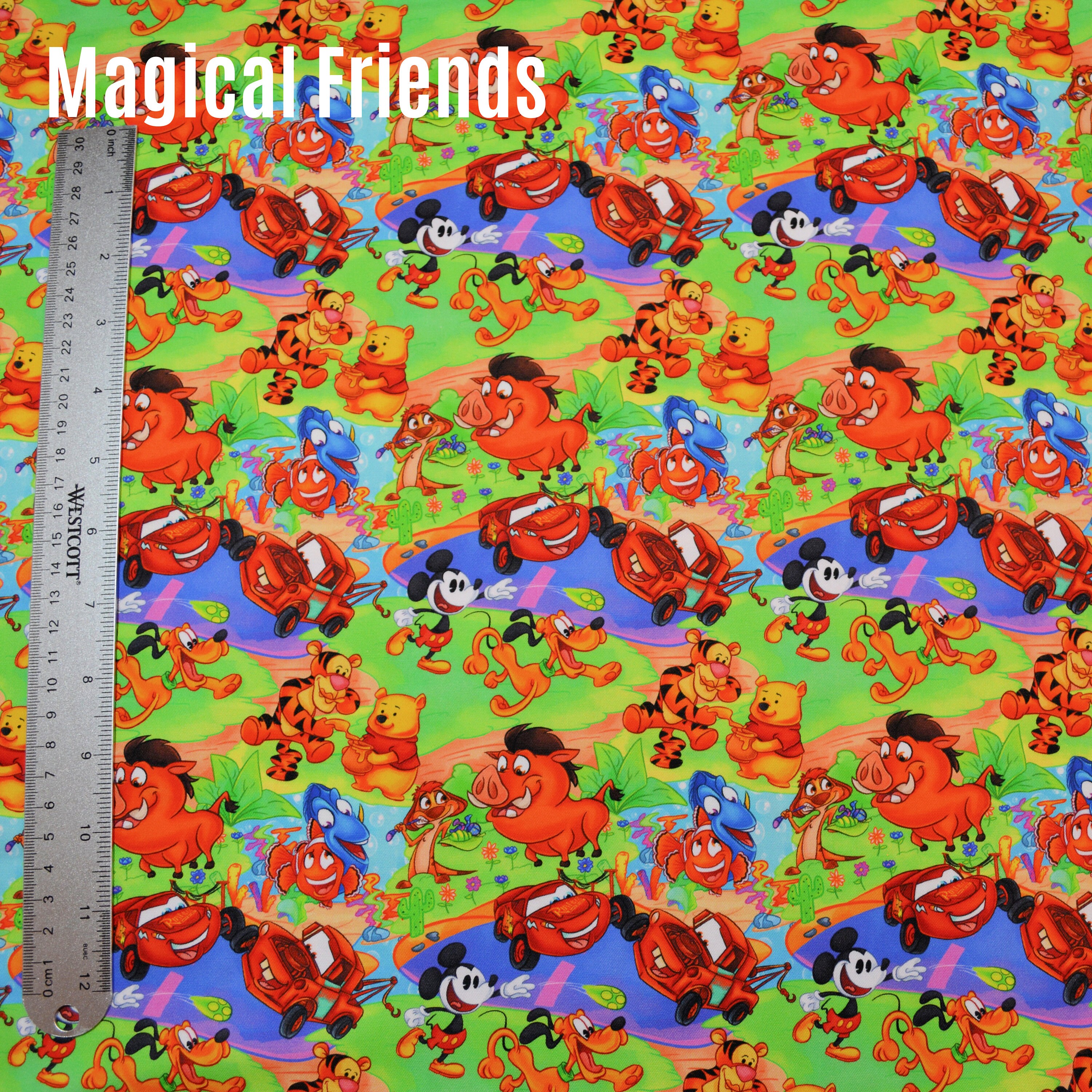 Custom Fabric - Magical Friends - Etsy