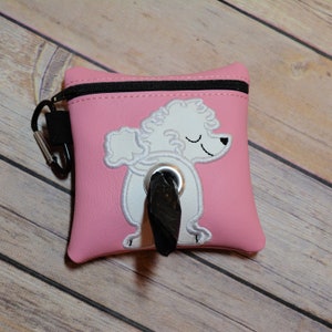 Customized Dog Poo Bag Holder - Poodle