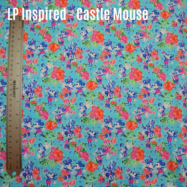 Custom Fabric - LP Inspired Castle Mouse